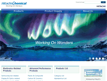Tablet Screenshot of hitachi-chemical.com